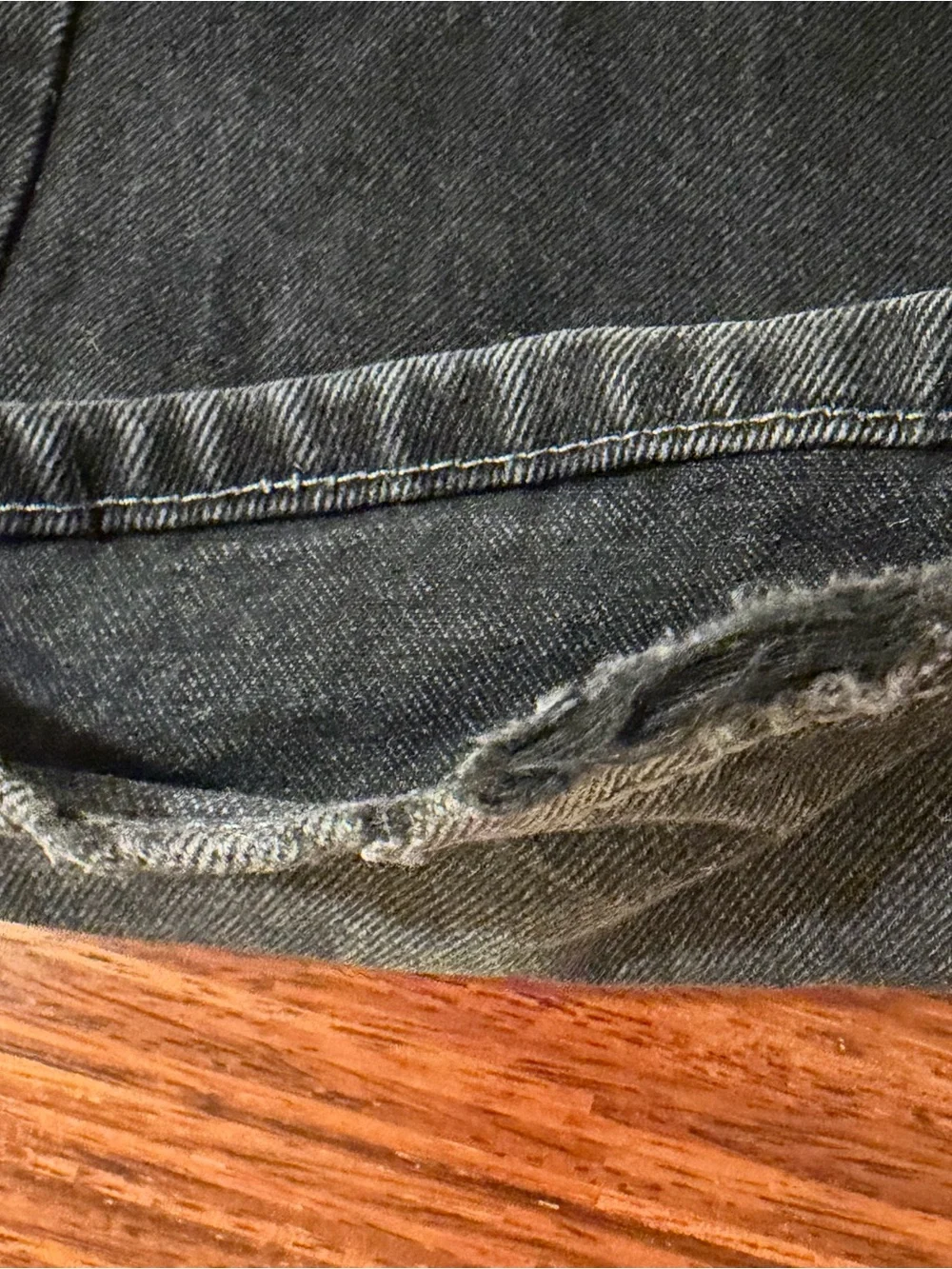 Vintage True Religion Ricky Black Big T Denim Jeans Mens Size 36x32 Flap Pocket